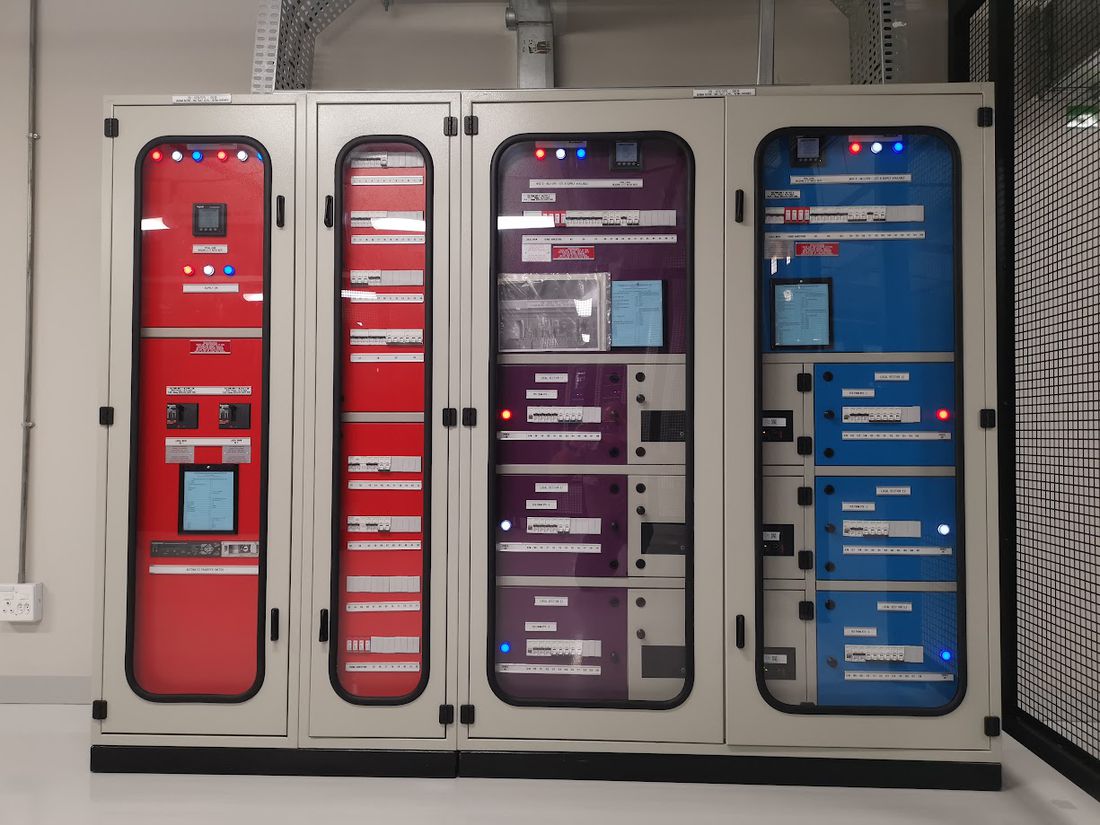 MV and LV switchgear panel lineup