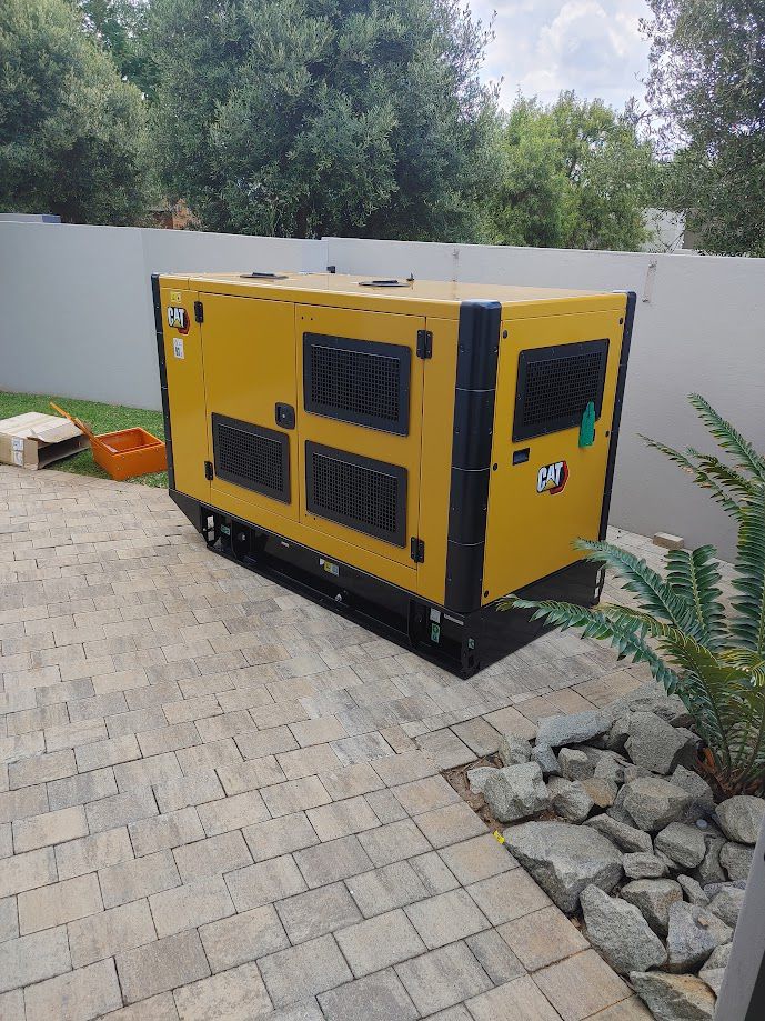Standby generator installed on site