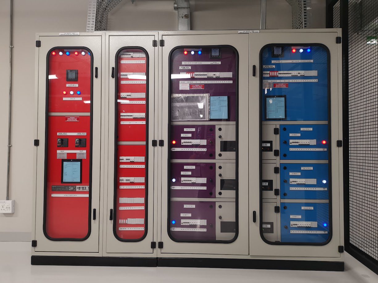 MV and LV switchgear panel lineup